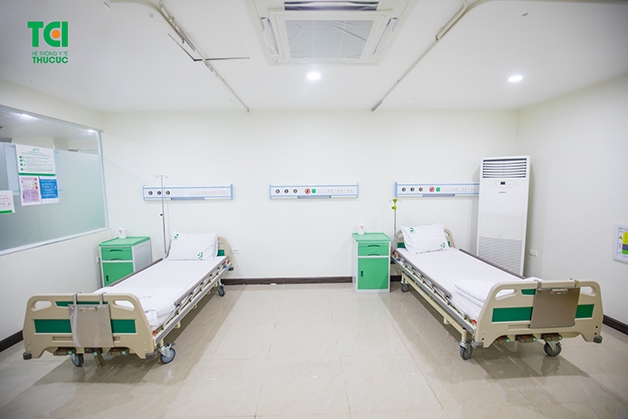 phòng cấp cứu của Thu Cúc TCI được trang bị đầy đủ thiết bị đảm bảo cho công tác sơ cấp cứu người bệnh
