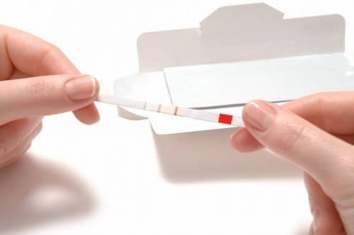 Nếu là ngày rụng trứng, vạch xét nghiệm sẽ đậm hơn nhiều so với vạch đối chứng.
