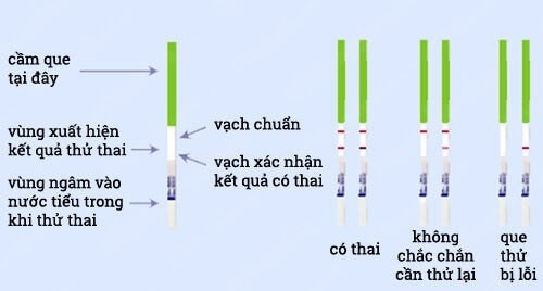 cách xem que thử thai
