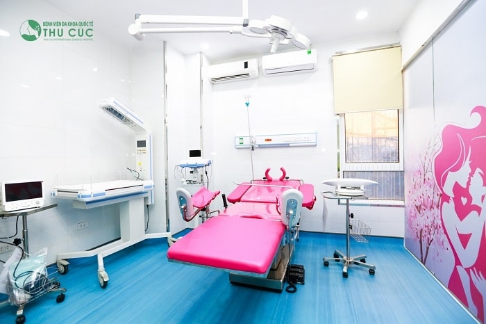 Phòng sinh hiện đại, vô khuẩn, thiết kế sinh động tại bệnh viện ĐKQT Thu Cúc