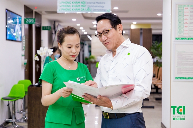 NSUT Hoàng Hải trải nghiệm thăm khám tại TCI