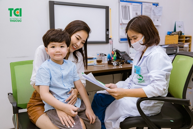 Khám sức khỏe định kỳ cho trẻ tại Hệ thống Y tế Thu Cúc TCI