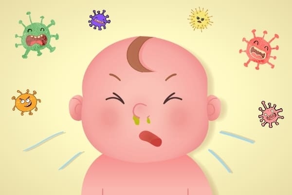 biểu hiện của trẻ bị cảm lạnh