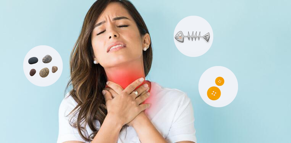 Bị dị vật ở cổ &#8211; Phải làm sao?