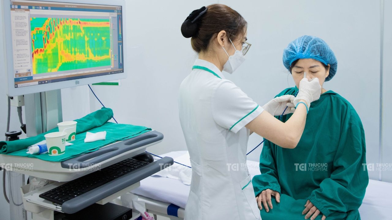 Đo HRM thực quản chẩn đoán nguyên nhân nuốt nghẹn