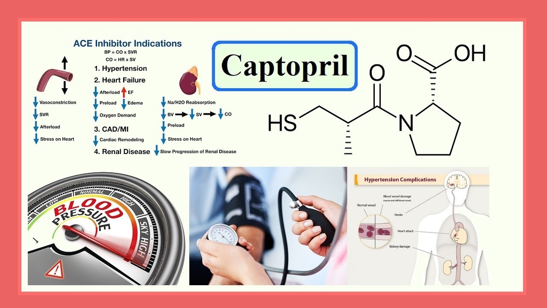 Captopril &#8211; Thuốc điều trị tăng huyết áp và suy tim hiệu quả