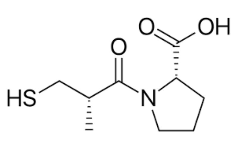 Cấu trúc phân tử của captopril