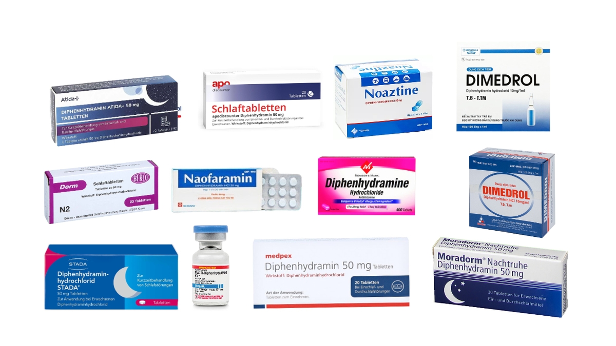 Diphenhydramin &#8211; Thuốc kháng histamin đa năng và hiệu quả