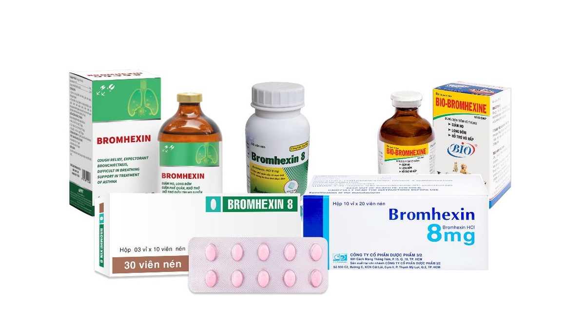 Bromhexin &#8211; Thuốc long đờm điều trị bệnh đường hô hấp