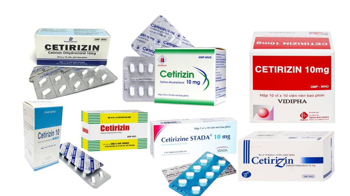 Cetirizin 10mg &#8211; Thuốc kháng histamin điều trị dị ứng