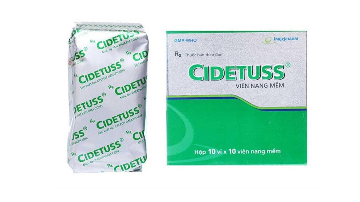 Cidetuss &#8211; Thuốc trị ho bán theo đơn