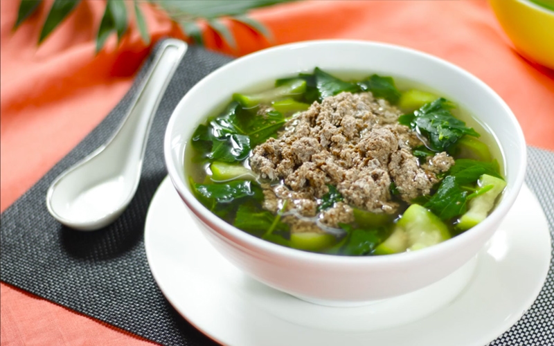 thực đơn cho bé 3 tuổi - canh cua