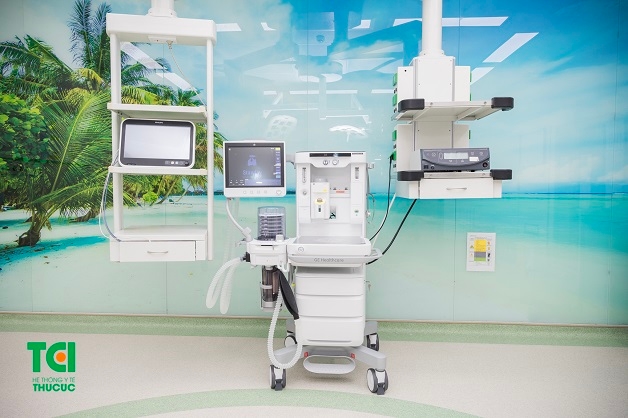 Cận cảnh máy gây mê kèm thở Drager - Fabius Plus được sử dụng tại Hệ thống Y tế Thu Cúc