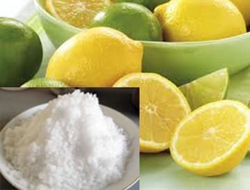 Hỗn hợp chanh tươi và muối cũng là 