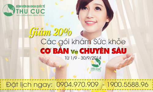 Tặng 20% cho tất cả các gói khám sức khỏe cơ bản