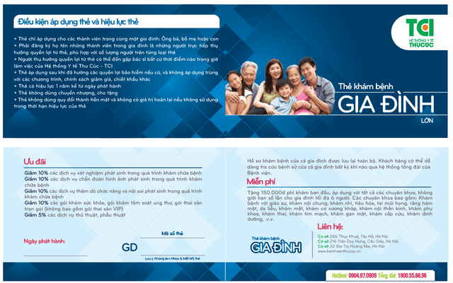 Thẻ khám bệnh gia đình – lựa chọn tối ưu cho gia đình Việt