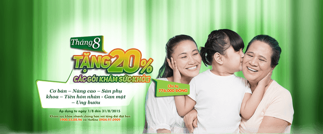 Bệnh viện Thu Cúc: Ưu đãi 20% các gói khám sức khỏe