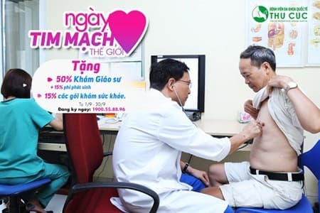 Tại bệnh viện Thu Cúc người bệnh được thăm khám với Giáo sư tim mạch hàng đầu