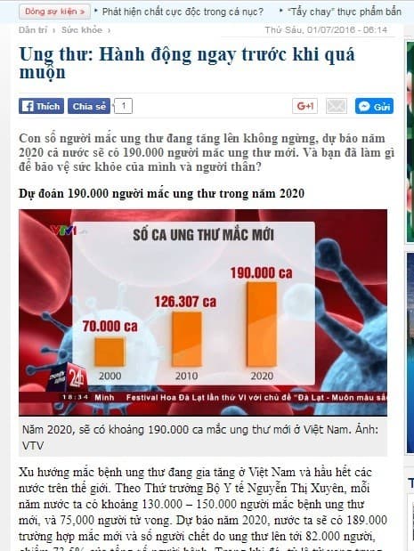 Ung thư: Hành động ngay trước khi quá muộn