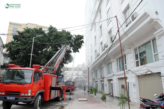 Bệnh viện Thu Cúc: Diễn tập phòng cháy chữa cháy