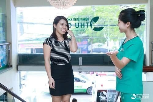 Quý người bệnh đến khám tại Bệnh viện Thu Cúc được tiếp đón tận tình, chu đáo.