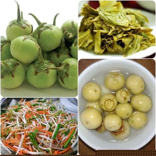 Các món ăn lên men như dưa muối, cà muối, kim chi muối... nên hạn chế ăn.