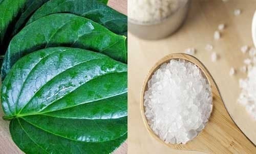 Kết hợp của phèn chua và lá trầu không là một trong những cách các chị em chia sẻ cho nhau.