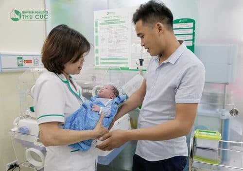 Em bé ra đời tại Bệnh viện Đa khoa Quốc tế Thu Cúc.
