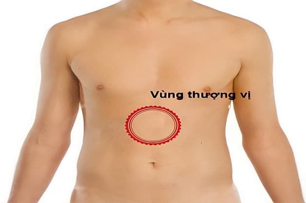 đau vùng thượng vị bên phải