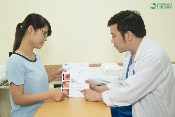 Kết thúc quá trình nội soi, người bệnh được thăm khám và tư vấn điều trị với bác sĩ giỏi