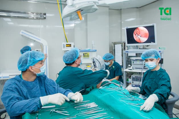 Bệnh viện Thu Cúc có hệ thống phòng mổ vô khuẩn một chiều hiện đại