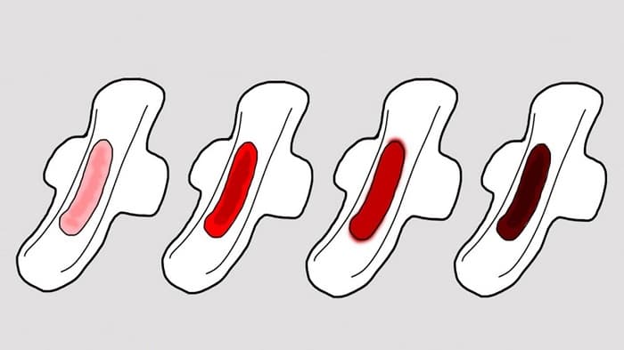 màu sắc máu kinh nguyệt bất thường