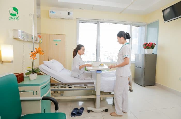 Tại bệnh viện ĐKQT Thu Cúc mẹ bầu luôn được chăm sóc tận tình, chu đáo