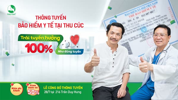Tại Lễ công bố thông tuyến BHYT tại Thu Cúc, khách hàng được giảm 30% phí dịch vụ nội soi tiêu hóa