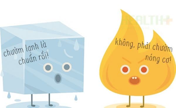 Nhiều bậc phụ huynh vẫn còn băn khoăn không biết khi trẻ bị sốt thì nên chườm ấm hay chườm lạnh? (ảnh minh họa)