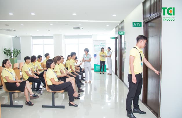 Tại Thu Cúc có khu khám riêng cho doanh nghiệp rút tiết kiệm thời gian thăm khám tối đa