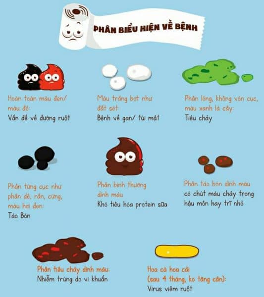 nhìn phân đoán bệnh