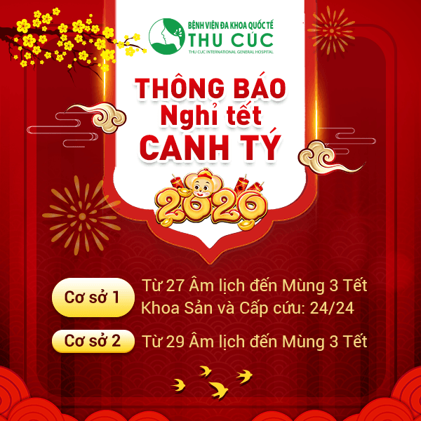 Hệ thống Y tế Thu Cúc thông báo lịch nghỉ Tết Nguyên Đán