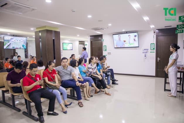 Thu Cúc có khu khám sức khỏe doanh nghiệp riêng rộng rãi