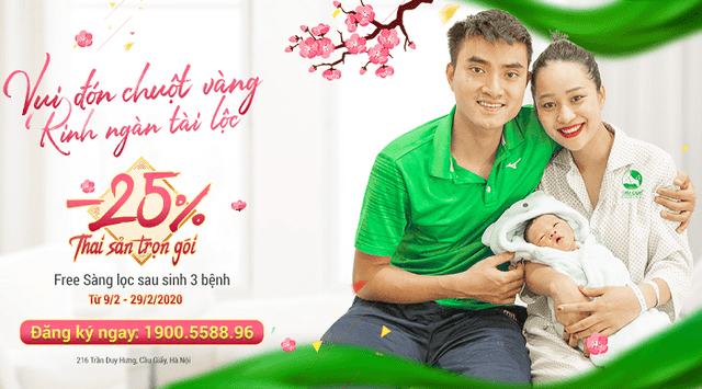 Ưu đãi đặc biệt dịch vụ Thai sản trọn gói: Vui đón chuột vàng – Rinh ngàn tài lộc