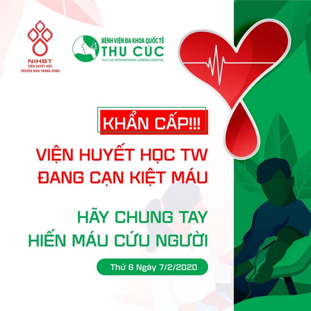 Hệ thống y tế Thu Cúc hiến máu nhân đạo tiếp sức BV Huyết