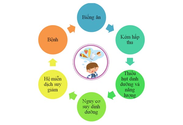 Rối loạn tiêu hóa kéo dài khiến bé suy dinh dưỡng, tạo nên một vòng luẩn quẩn, trẻ có thể kém phát triển cả về thể chất và trí não. (ảnh minh họa)