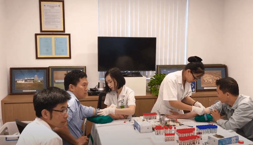 Khám sức khỏe ngoại viện công ty TNHH Quốc Tế Vinata