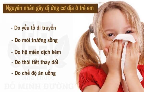 nguyên nhân gây dị ứng ở trẻ em