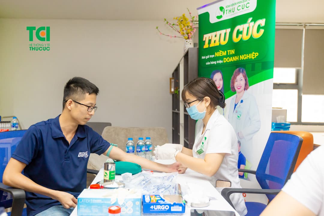 Công ty VTC Mobile khám sức khỏe tại Bệnh viện ĐKQT Thu Cúc