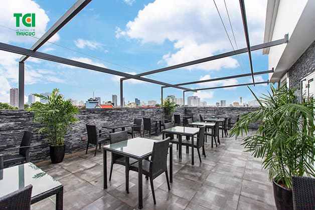 Không gian ngoài trời thoáng đãng