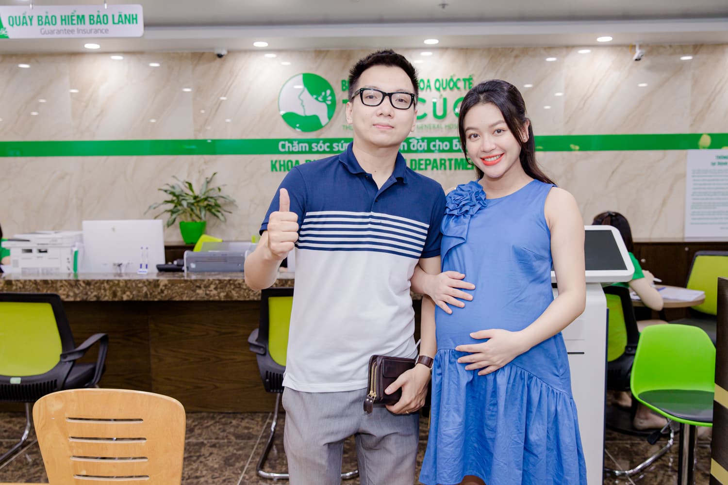 Các mốc khám thai quan trọng - Mẫu ảnh Mạnh Khánh Chi khám thai tại bệnh viện ĐKQT Thu Cúc