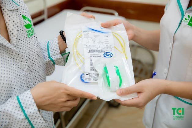 Kìm sinh thiết, canuyn, kính oxy được sử dụng 1 lần duy nhất cho mỗi ca nội soi tại Thu Cúc