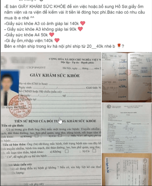 mua giấy khám sức khỏe a3