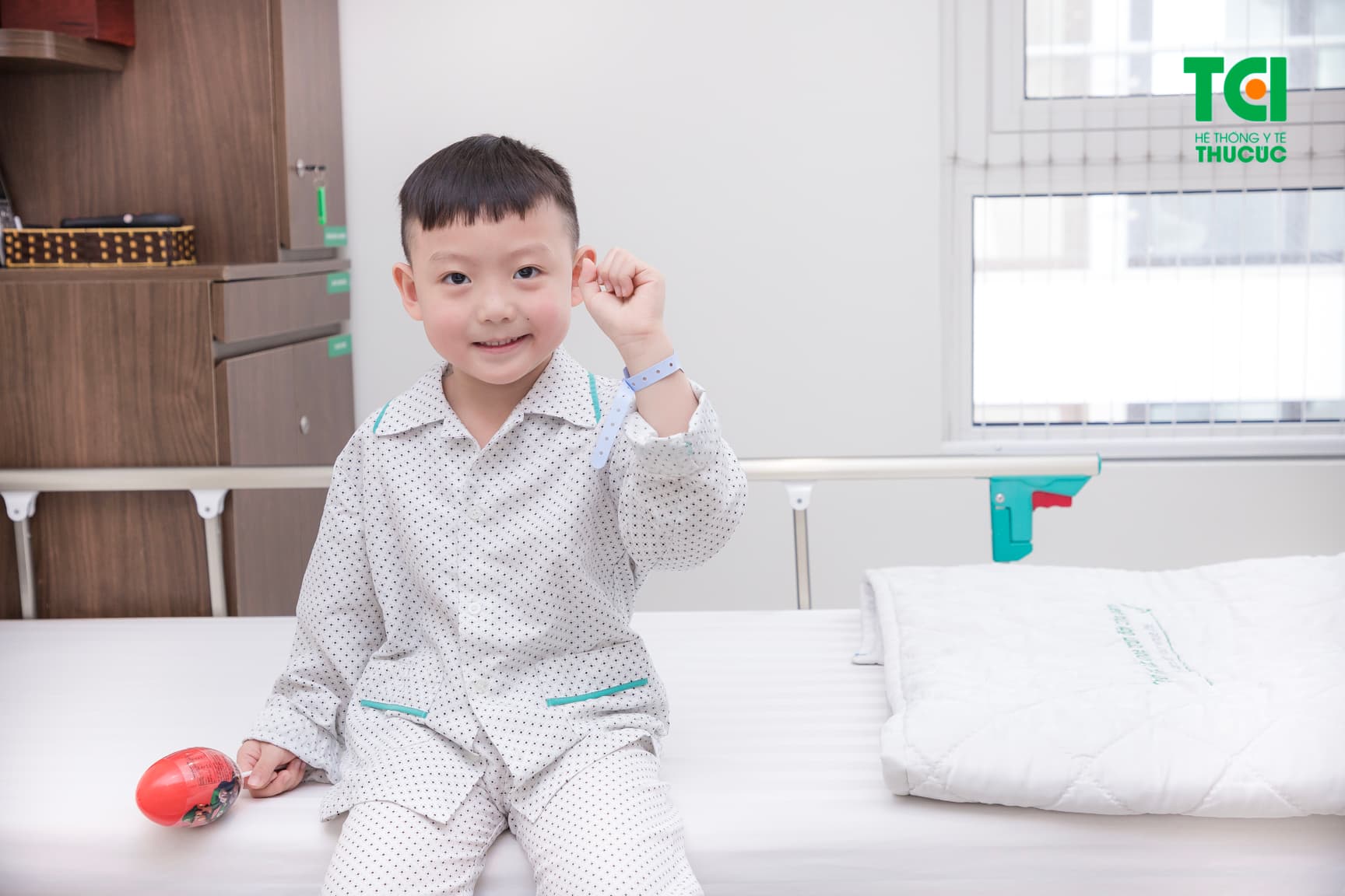 Bệnh nhân nhi sau phẫu thuật cắt amidan